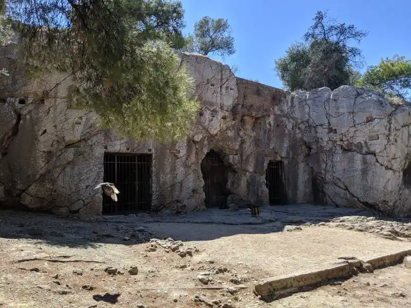 So called Prison of Socrates cliff chambers, Filopappos Hill